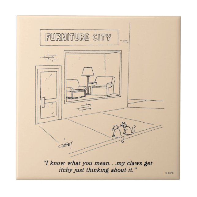 Carreau Chats Clawing Meubles (Devant)