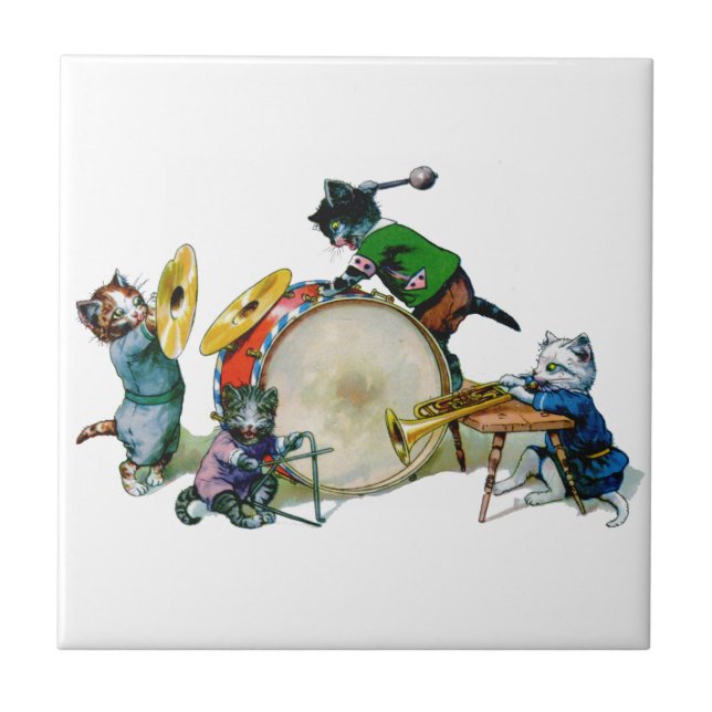 Carreau Chats de jazz (Devant)