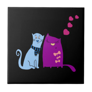 Carreau Chats mignons adorent le design