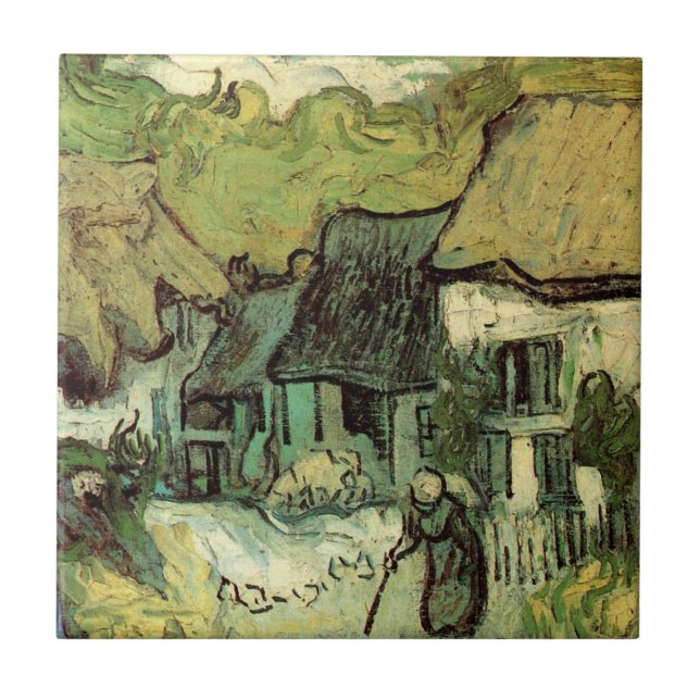 Carreau Chaumières à Jorgus par Vincent van Gogh (Devant)
