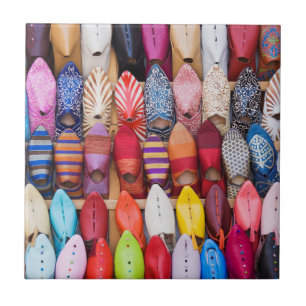 Carreau Chaussures exposées dans une boutique dans les sou