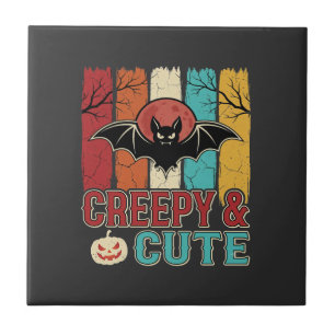 Carreau Chauve-souris Halloween Mignonne et Flippante Grap
