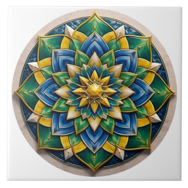 Carreau Chaveiro Mandala Luxo - 01 (Devant)