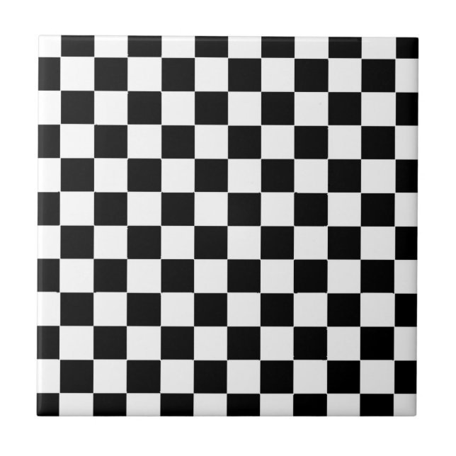 Carreau Checkered Flag Racing Chess Checkers Chessboard (Devant)