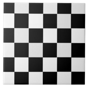 Carreau Checkered noir et blanc