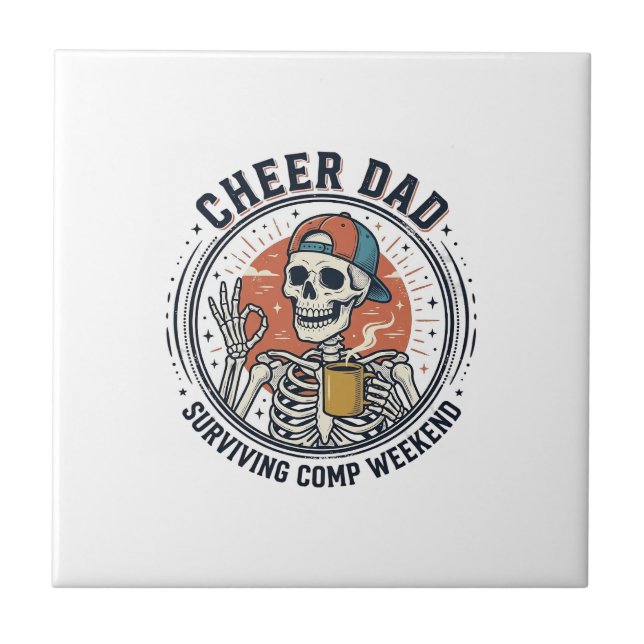 Carreau Cheer Dad Surviving Comp Weekend Skeleton Shirt_1 (Devant)