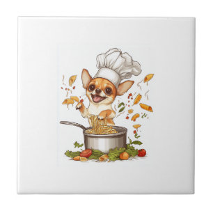 Carreau Chef Chihuahua � Maître Chien Culinaire