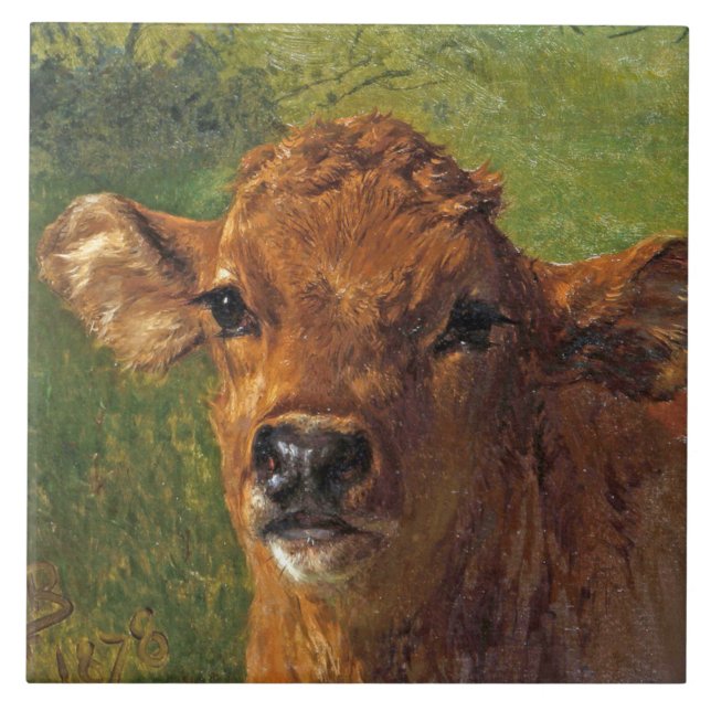 Carreau Chef d'un veau (par Rosa Bonheur) (Devant)
