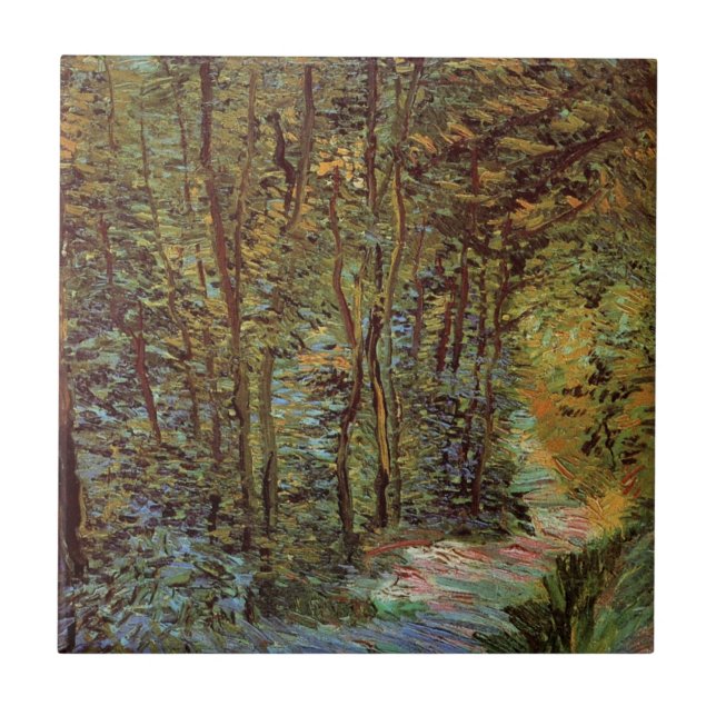 Carreau Chemin dans les Bois par Vincent van Gogh (Devant)