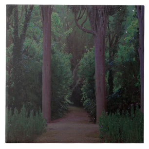 Carreau Chemin dans un parc (par Santiago Rusiñol)