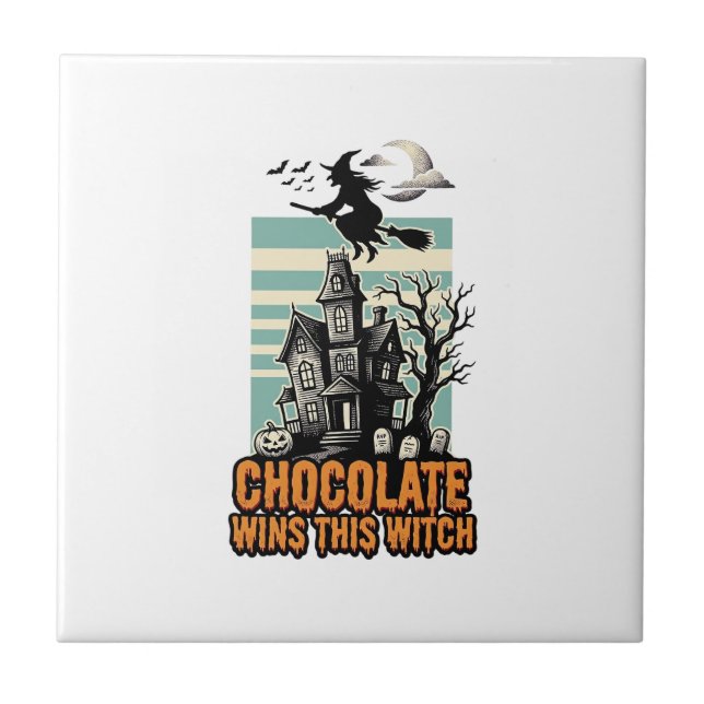 Carreau Chemise Chocolat Sorcière Dessin de friandise d'Ha (Devant)
