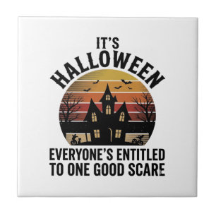 Carreau Chemise de bonne frayeur de maison hantée Hallowee