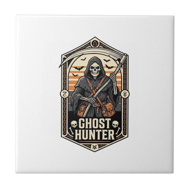 Carreau Chemise de chasseur de fantômes design de Reaper v (Devant)