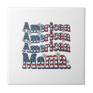 Carreau Chemise de gravure vintage patriotique American Ma