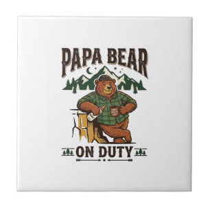 Carreau Chemise de Papa Ours en service pour la fête des p