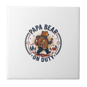 Carreau Chemise de papa ours en service pour la fête des p