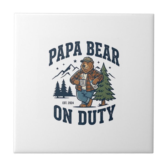 Carreau Chemise de papa ours en service pour la fête des p (Devant)