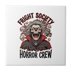 Carreau Chemise d'horreur vintage Fright Society Skull Des