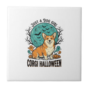 Carreau Chemise Halloween Corgi pour filles aimant les chi