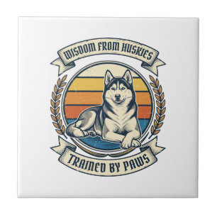 Carreau Chemise Husky Wisdom Gravure Vintage Conception Am