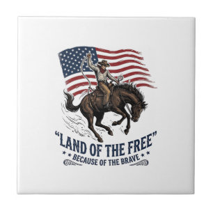 Carreau Chemise occidentale pays des cow-boys patriotes de