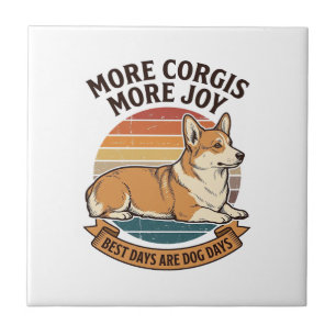 Carreau Chemise pour amateur de Corgi Gravure vintage Cita