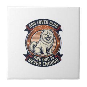 Carreau Chemise pour chien Chow Chow Un chien n'est jamais