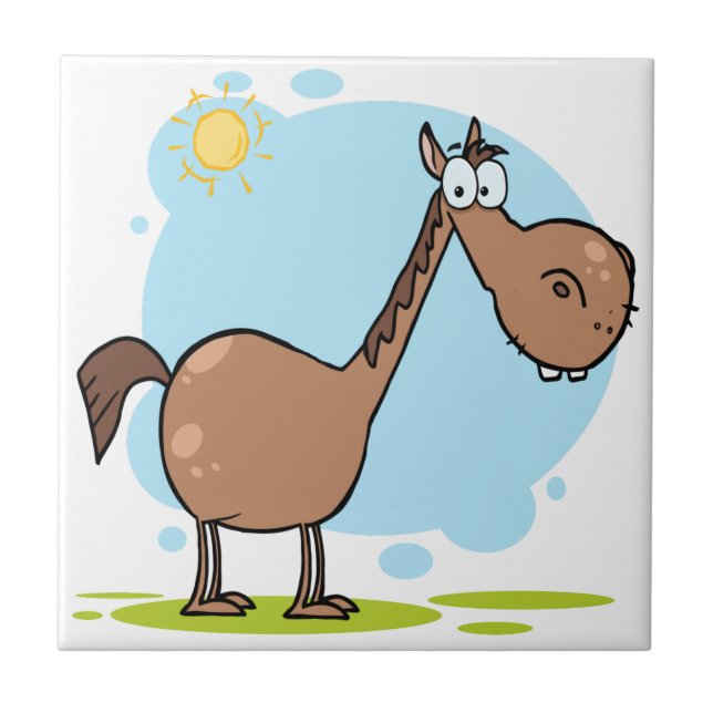 Carreau Cheval de personnage de dessin animé (Devant)