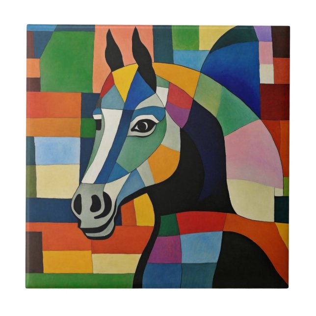 Carreau Cheval des couleurs (Devant)