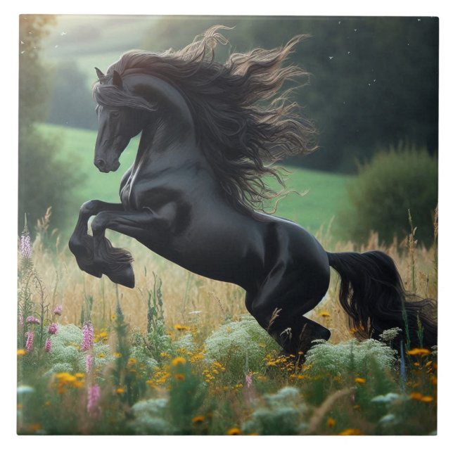 Carreau Cheval noir (Devant)