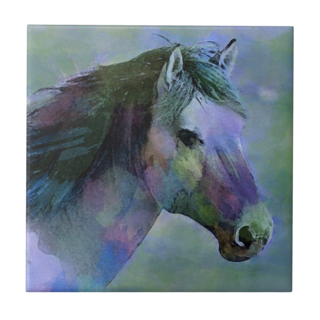 Carreau Cheval pour aquarelle (Devant)