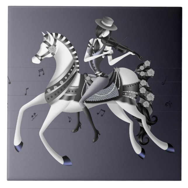 Carreau Cheval Violoniste (Devant)