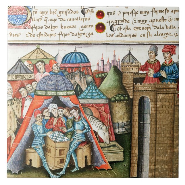 Carreau Chevalier Cifar regarde le camp ennemi jouer aux é (Devant)