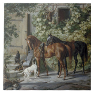 Carreau Chevaux à la Porche (par Albrecht Adam)