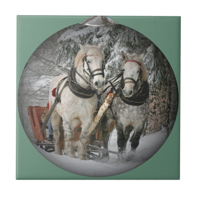 Carreau Chevaux de Noël (Devant)