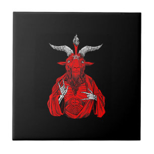 Carreau Chèvre antichrist de Blackcraft Satan Baphomet