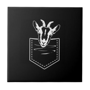 Carreau Chèvre Dans Une Poche Logo Amusant Goat Lover