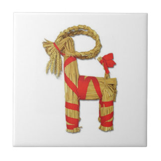 Carreau Chèvre de paille de Noël de Julbock de Suédois