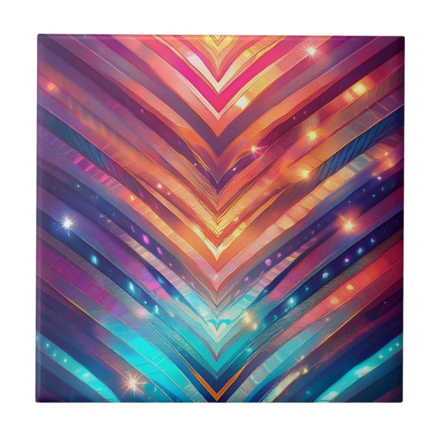 Carreau Chevron brillant numéro deux (Devant)