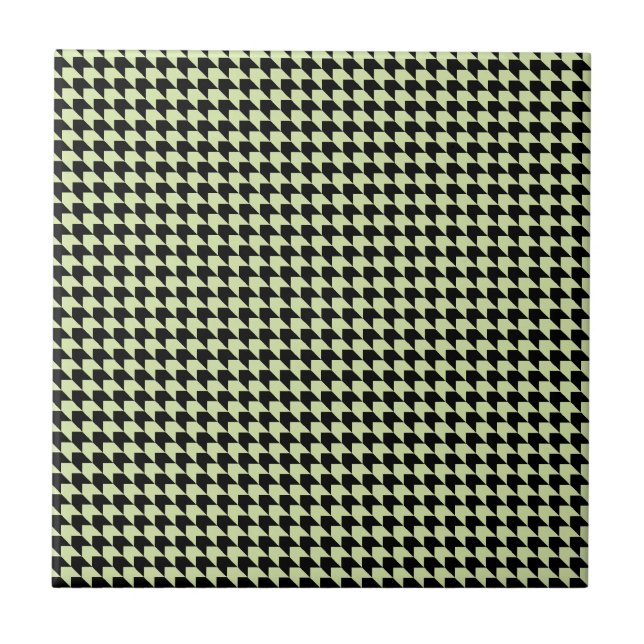 Carreau Chevron Checks Mint et Black (Devant)