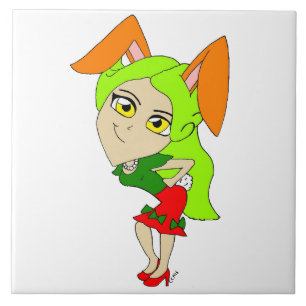 Carreau chibi bunnygirl