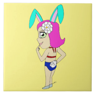 Carreau chibi bunnygirl