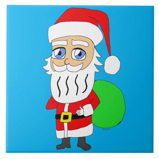Carreau Chibi Santa Claus (Devant)