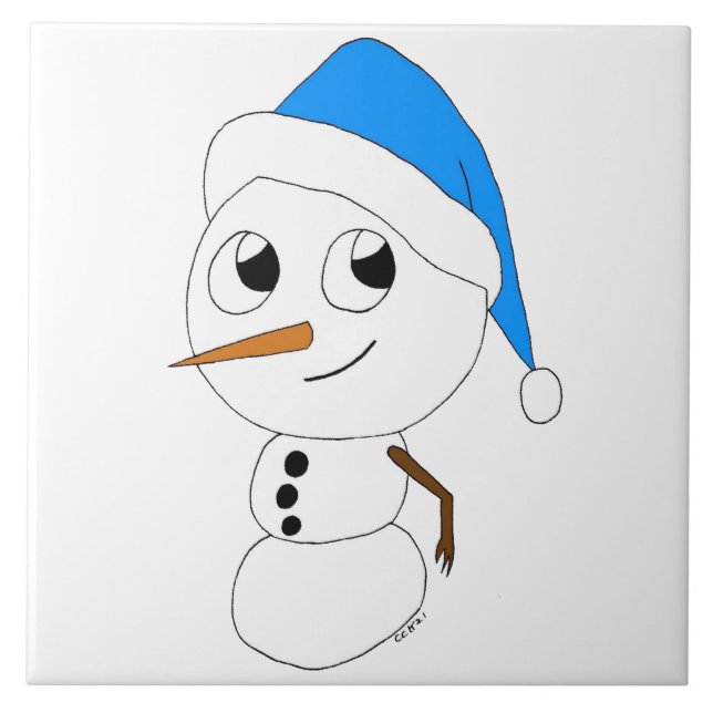 Carreau chibi snowman (Devant)