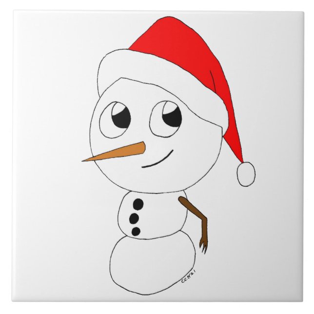 Carreau chibi snowman (Devant)
