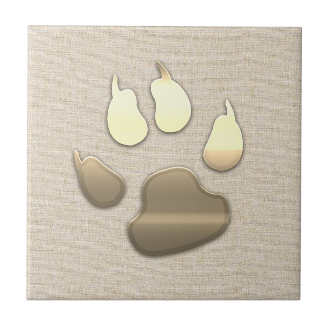 Carreau Chic Gold Look Chien animal de compagnie (Devant)