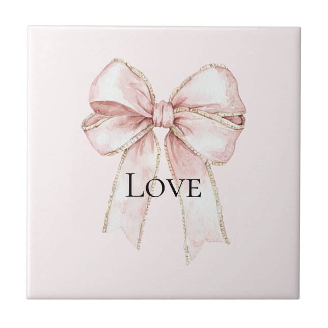 Carreau Chic Joli Bow Rose (Devant)