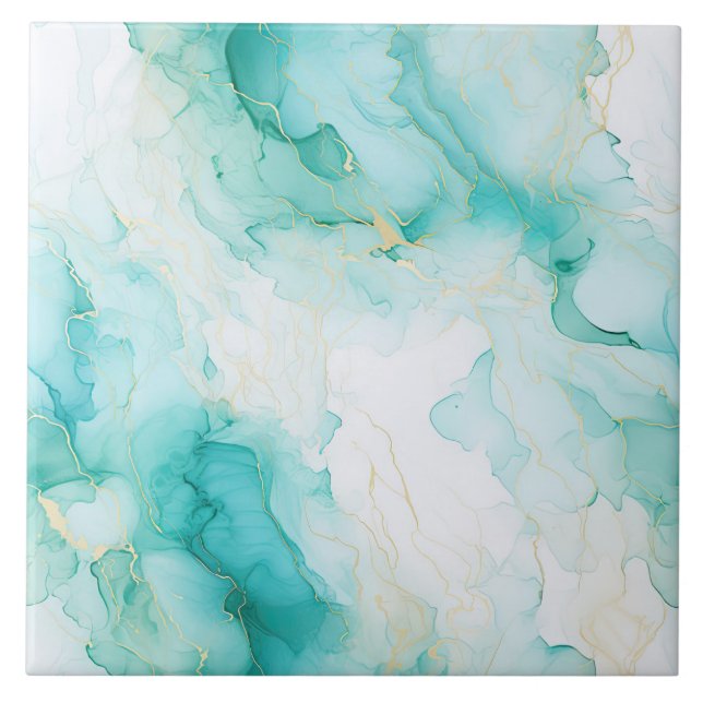 Carreau Chic Mint Bain de Mariée en Or Blanc (Devant)