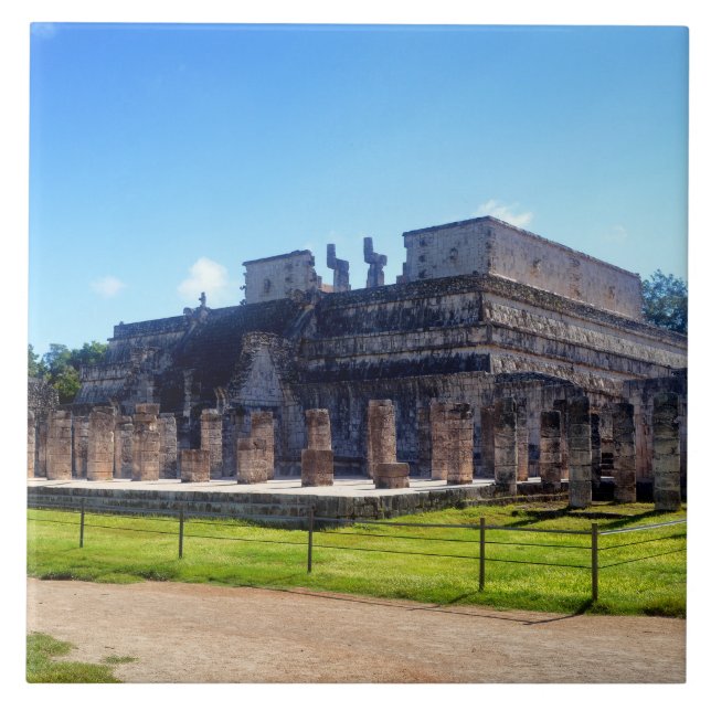 Carreau Chichen Itza. Guerriers de temples (Devant)