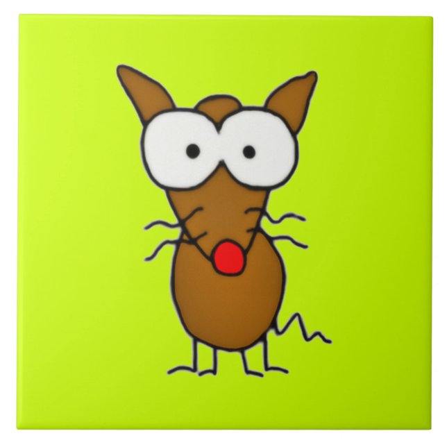 Carreau Chien de bande dessinée (Devant)